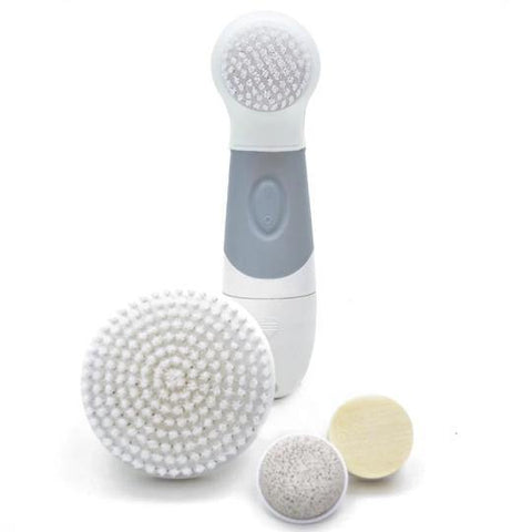 Rotary Electric Face and Body Cleansing Brush with 4 Attachments Main View
