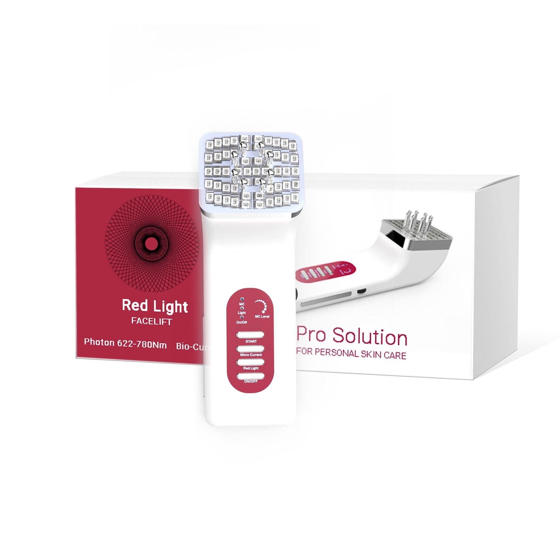 Red Light and Microcurrent Face Massager with Thermalift Function - shopnewspa.com